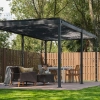 Panel Żaluzjowy Stały 123 cm - Pergola tarasowa MIRADOR Classic i Premium 111- Antracyt